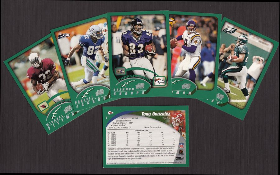 2002 Topps Football Factory Sealed Complete Set